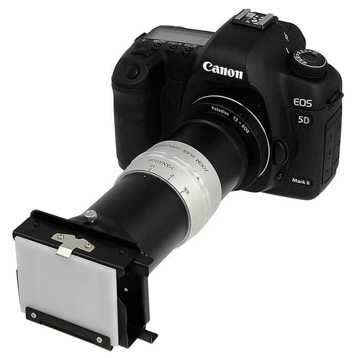 Fotodiox Lens Mount Adapter Compatible with T-Mount (T / T-2) Screw Mount SLR Lens to Canon EOS (EF, EF-S) Mount SLR Camera Body - with Generation v10 Focus Confirmation Chip