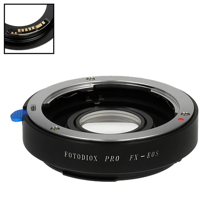 Fotodiox Pro Lens Mount Adapter - Compatible with Fuji Fujica X (1970-80s 35mm Film Era SLR Lenses) to fit Canon EF & EF-S Mount DSLR Cameras - with Generation v10 Focus Confirmation Chip