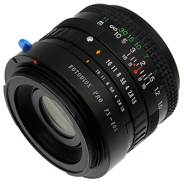 Fotodiox Pro Lens Mount Adapter - Compatible with Fuji Fujica X (1970-80s 35mm Film Era SLR Lenses) to fit Canon EF & EF-S Mount DSLR Cameras - with Generation v10 Focus Confirmation Chip