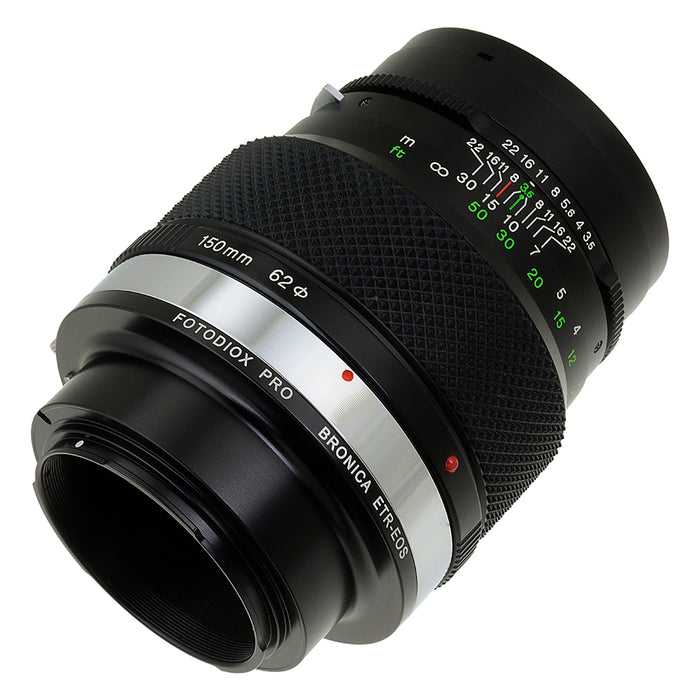 Fotodiox Pro Lens Mount Adapter Compatible with Bronica ETR Mount SLR Lenses to Canon EOS (EF, EF-S) Mount SLR Camera Body - with Generation v10 Focus Confirmation Chip