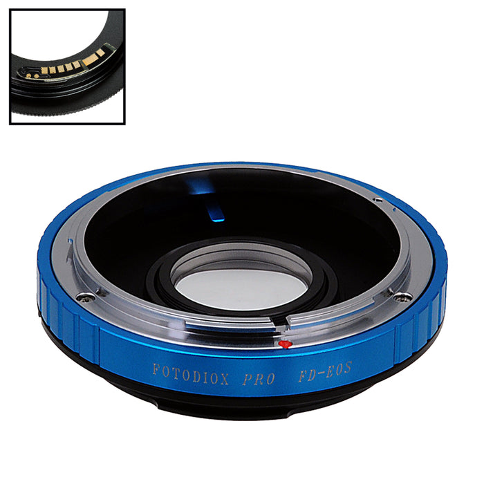 Fotodiox Pro Lens Mount Adapter Compatible with Canon FD & FL 35mm SLR lens to Canon EOS (EF, EF-S) Mount SLR Camera Body - with Generation v10 Focus Confirmation Chip and Built-In Aperture Control Dial
