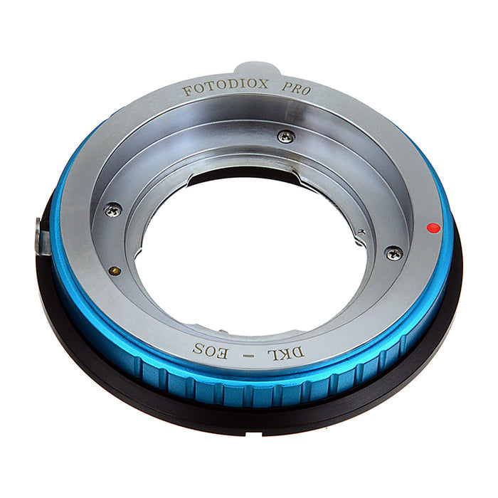 Fotodiox Pro Lens Mount Adapter Compatible with Deckel-Bayonett (Deckel Bayonet, DKL) Mount SLR Lens to Canon EOS (EF-S) Mount SLR Camera Body - with Generation v10 Focus Confirmation Chip and Selectable Clicked / Declicked Aperture Control