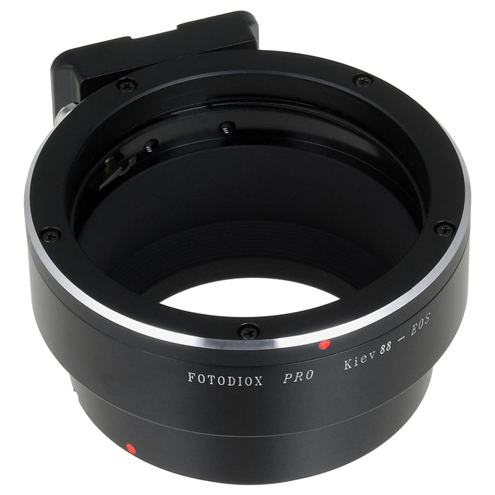 Fotodiox Pro Lens Mount Adapter Compatible with Kiev 88 SLR Lens to Canon EOS (EF, EF-S) Mount SLR Camera Body - with Generation v10 Focus Confirmation Chip