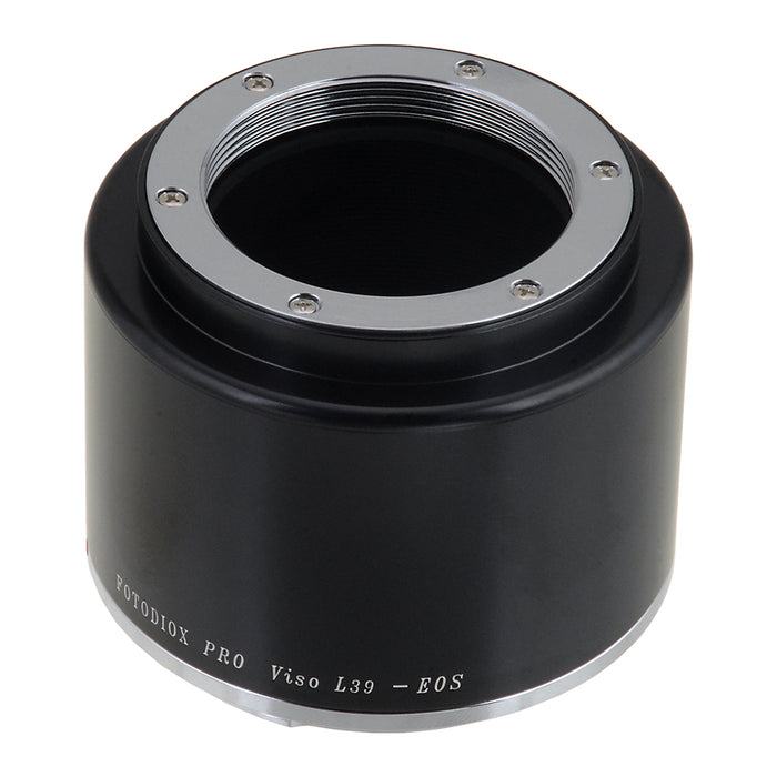 Fotodiox Pro Lens Mount Adapter Compatible with L39 Leica Visoflex Screw Mount Lens to Canon EOS (EF, EF-S) Mount SLR Camera Body - with Generation v10 Focus Confirmation Chip