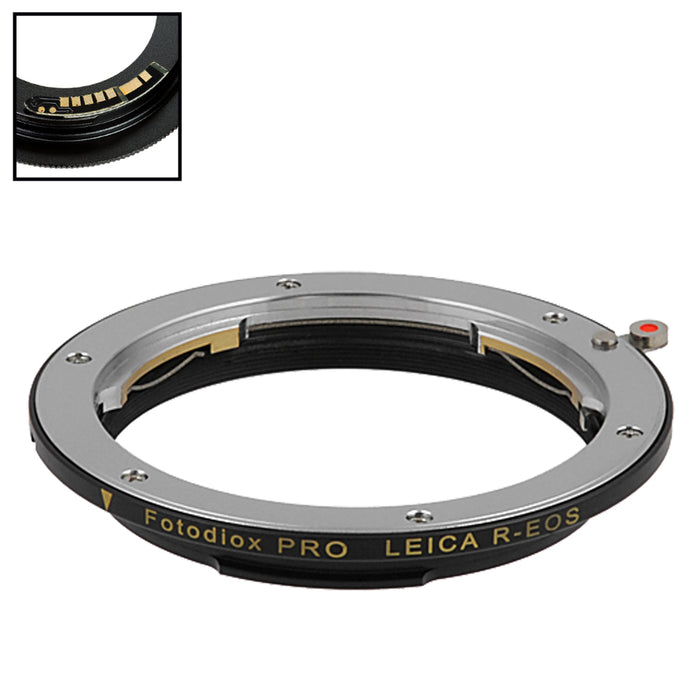 Fotodiox Pro Lens Mount Adapter Compatible with Leica R SLR Lens to Canon EOS (EF, EF-S) Mount SLR Camera Body - with Generation v10 Focus Confirmation Chip