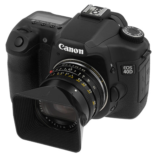 Fotodiox Pro Lens Mount Adapter Compatible with Leica R SLR Lens to Canon EOS (EF, EF-S) Mount SLR Camera Body - with Generation v10 Focus Confirmation Chip