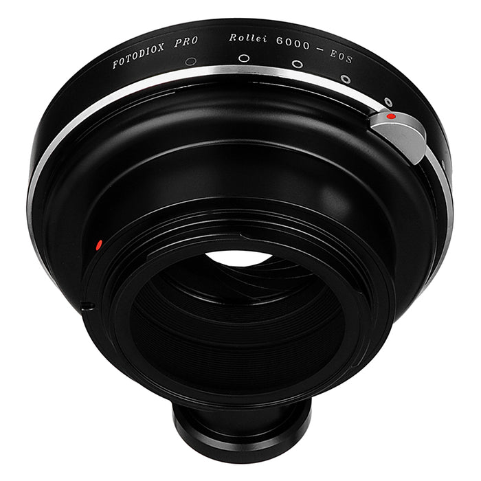 Fotodiox Pro Lens Mount Adapter Compatible with Rollei 6000 (Rolleiflex) Series Lenses to Canon EOS (EF, EF-S) Mount SLR Camera Body - with Generation v10 Focus Confirmation Chip and Built-In Aperture Iris
