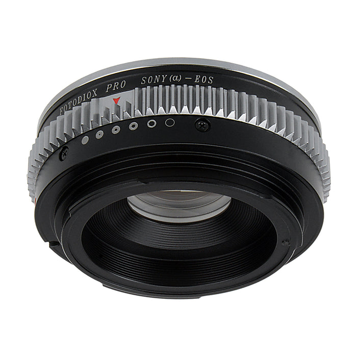 Fotodiox Pro Lens Mount Adapter Compatible with Sony Alpha A-Mount (and Minolta AF) DSLR Lens to Canon EOS (EF/EF-S) Mount DSLR Camera Body - with Aperture Control and Gen10 Focus Confirmation Chip