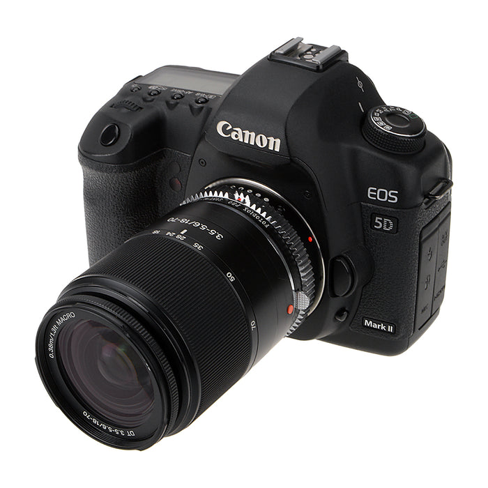 Fotodiox Pro Lens Mount Adapter Compatible with Sony Alpha A-Mount (and Minolta AF) DSLR Lens to Canon EOS (EF/EF-S) Mount DSLR Camera Body - with Aperture Control and Gen10 Focus Confirmation Chip