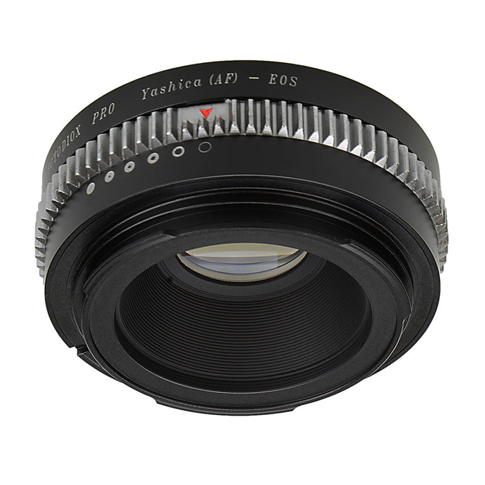 Fotodiox Pro Lens Mount Adapter Compatible with Yashica 230 AF SLR Lens to Canon EOS (EF, EF-S) Mount SLR Camera Body - with Generation v10 Focus Confirmation Chip and Built-In Aperture Control Dial