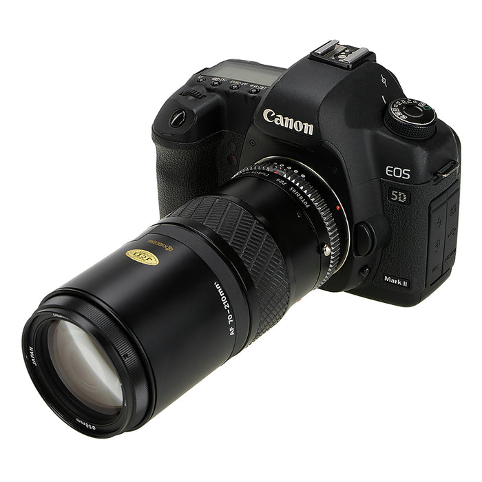 Fotodiox Pro Lens Mount Adapter Compatible with Yashica 230 AF SLR Lens to Canon EOS (EF, EF-S) Mount SLR Camera Body - with Generation v10 Focus Confirmation Chip and Built-In Aperture Control Dial