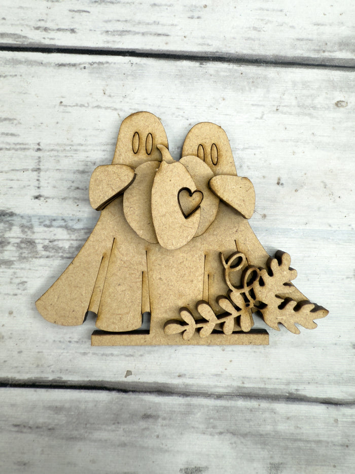 Ghost Couple Cloche Cake display Add on Insert kit