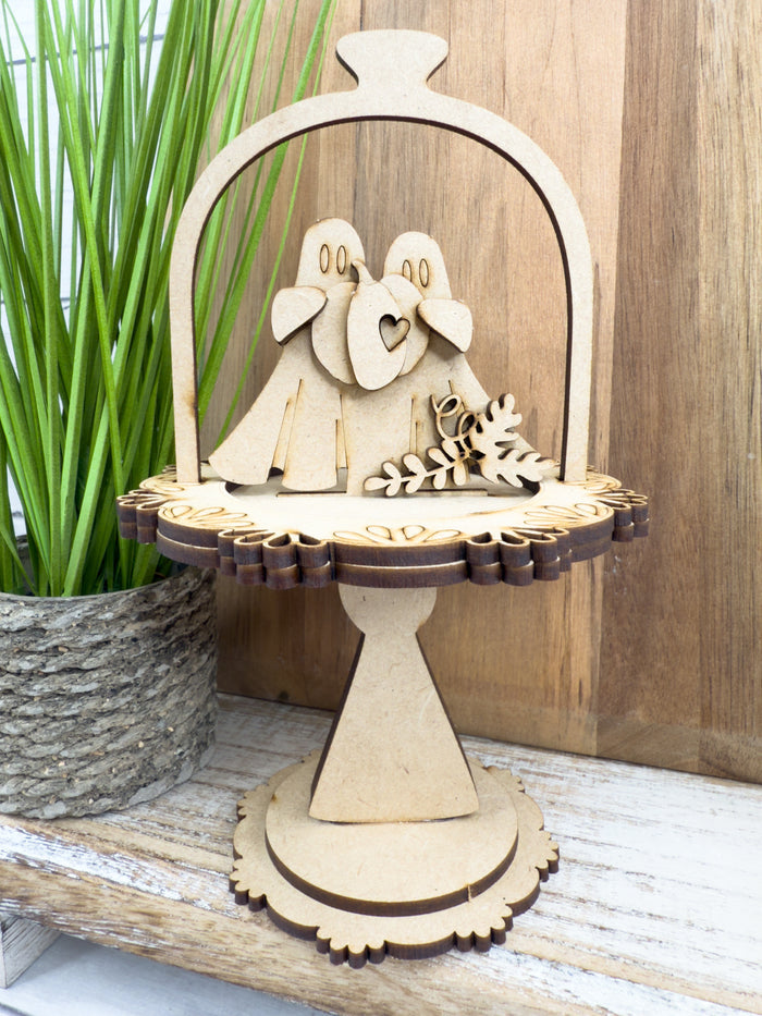 Ghost Couple Cloche Cake display Add on Insert kit