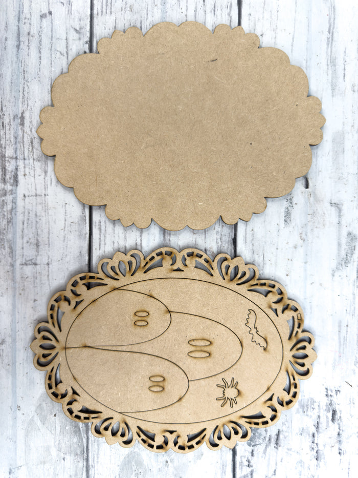 Ghost Portrait Oval Frame DIY Kit