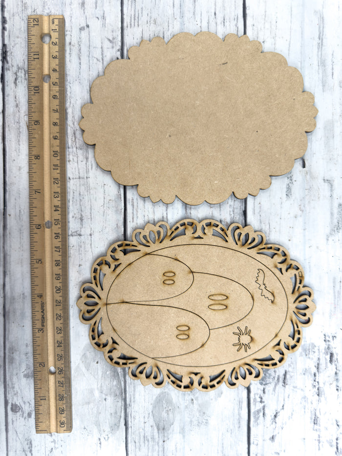 Ghost Portrait Oval Frame DIY Kit