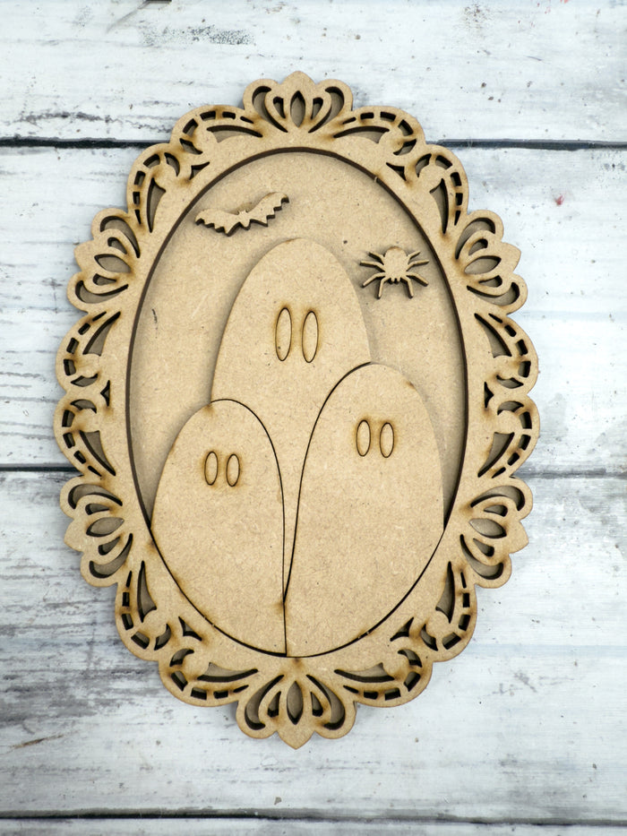 Ghost Portrait Oval Frame DIY Kit