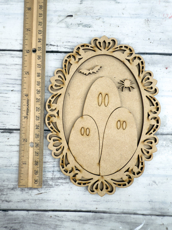 Ghost Portrait Oval Frame DIY Kit