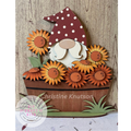 Gnome Sunflowers in basket DIY Kit