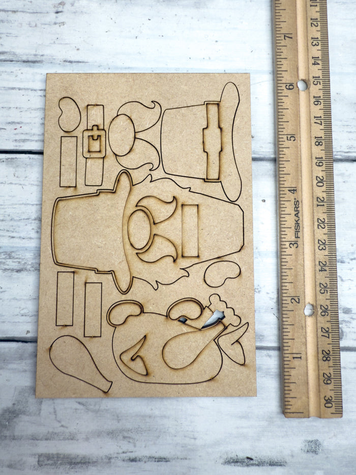 Gnome with Turkey Hugger Kit