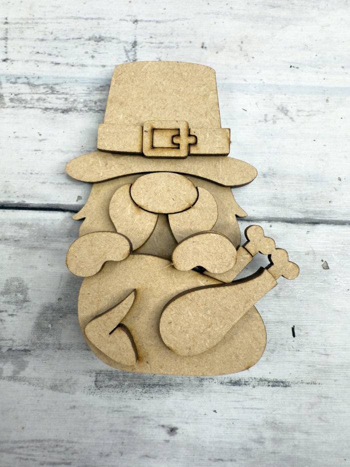 Gnome with Turkey Hugger Kit