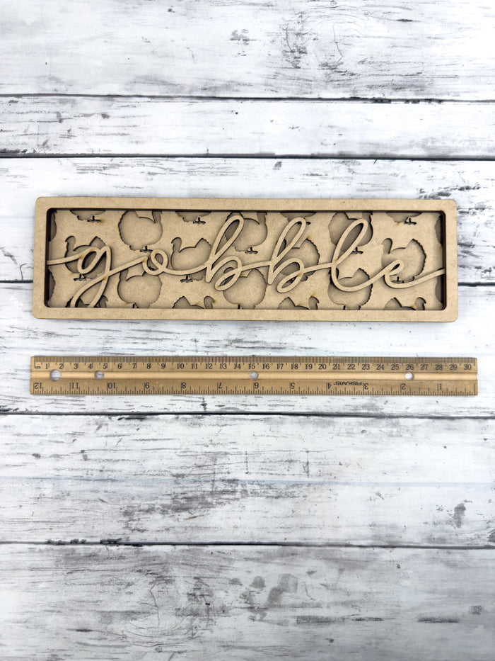 Gobble Sign Box Sitter DIY Kit