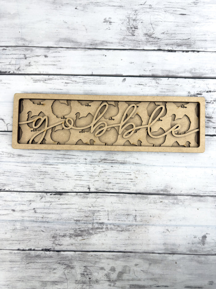 Gobble Sign Box Sitter DIY Kit