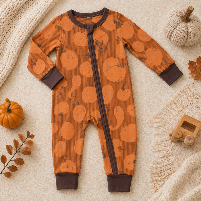 Halloween Gourd Bamboo Pajamas