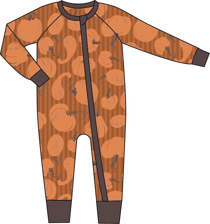 Halloween Gourd Bamboo Pajamas
