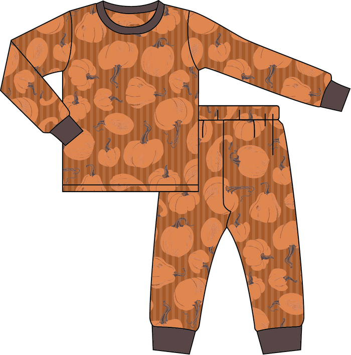 Halloween Gourd Bamboo Pajamas