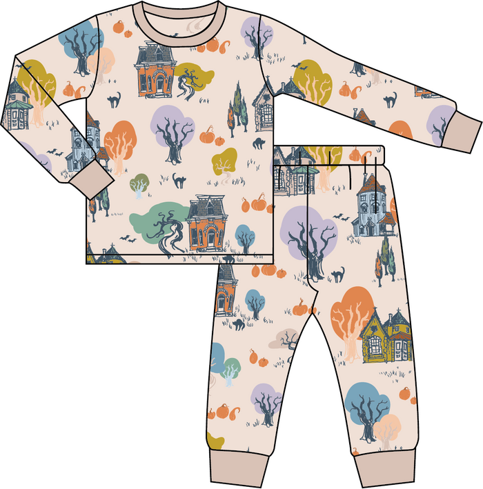 Haunted House Bamboo Pajamas