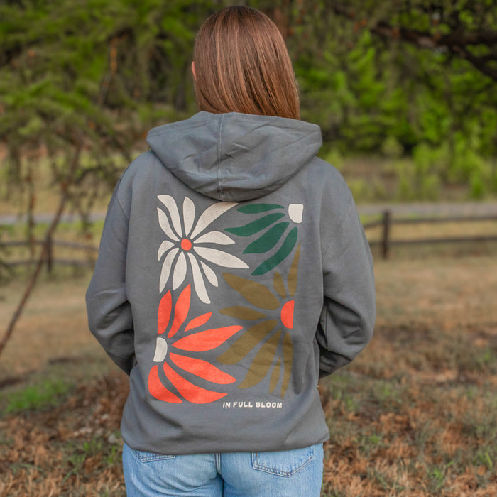 In Full Bloom Unisex Hoodie - Charcoal