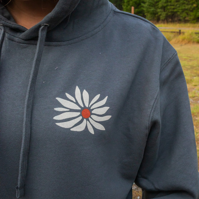 In Full Bloom Unisex Hoodie - Charcoal