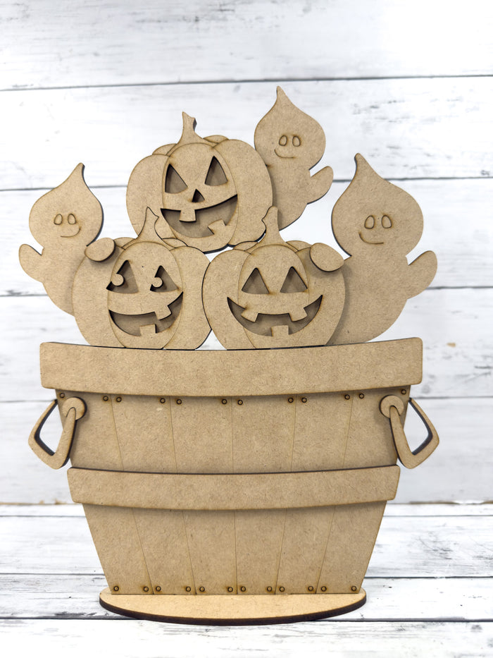Jack O Lanterns and Ghosts Halloween Slot Interchangeable bases DIY Craft Kit
