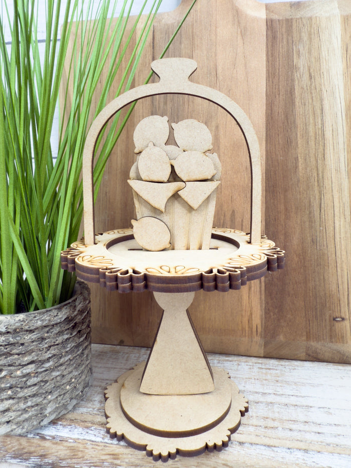 Lemons Cloche Cake display Add on Insert kit