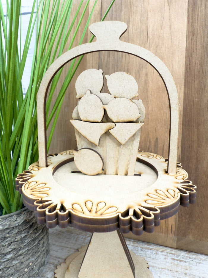 Lemons Cloche Cake display Add on Insert kit