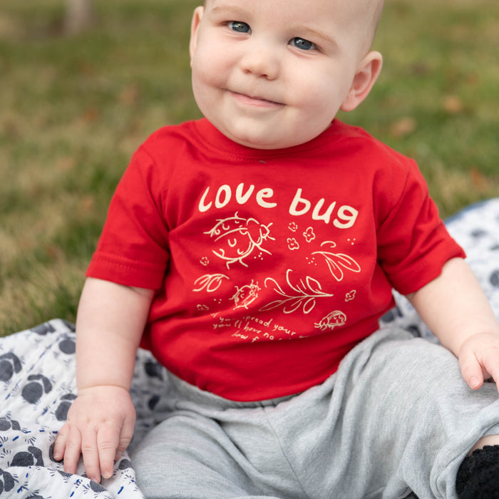 Love Bug Infant Tee- Red