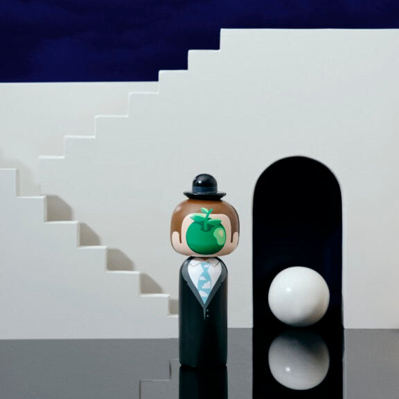 Lucie Kaas Kokeshi Doll - René Magritte