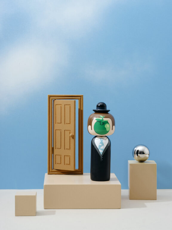 Lucie Kaas Kokeshi Doll - René Magritte