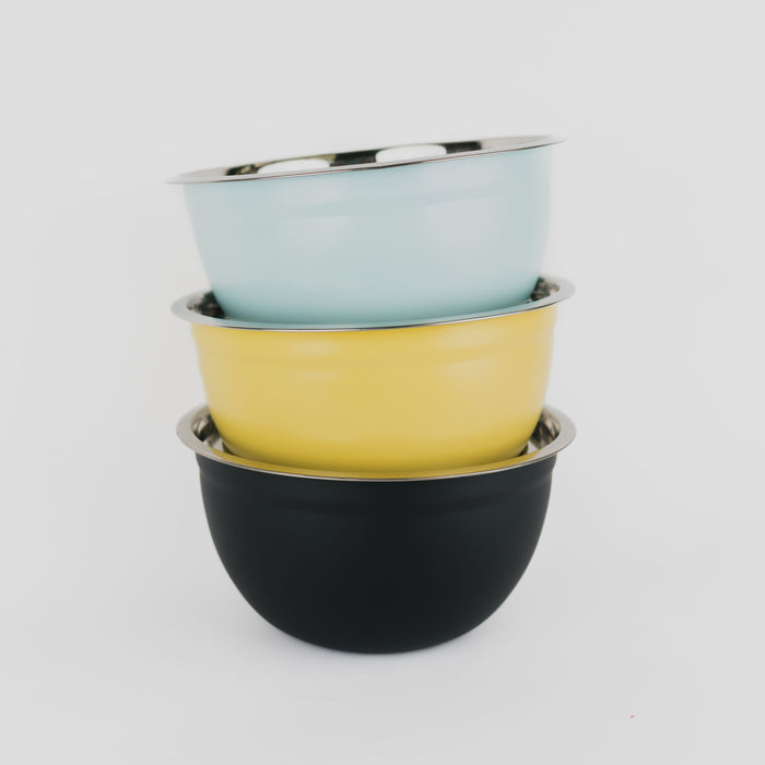 Matte Steel Mixing Bowls