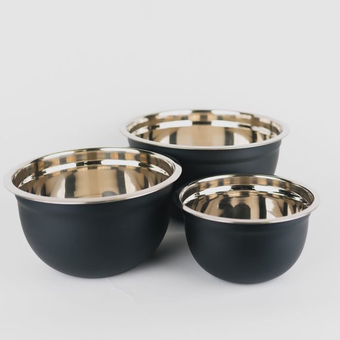 Matte Steel Mixing Bowls