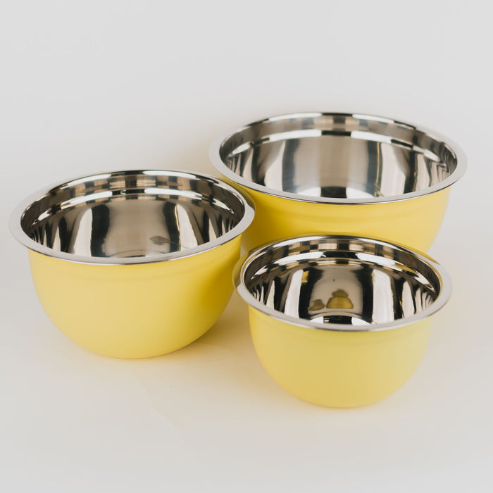 Matte Steel Mixing Bowls