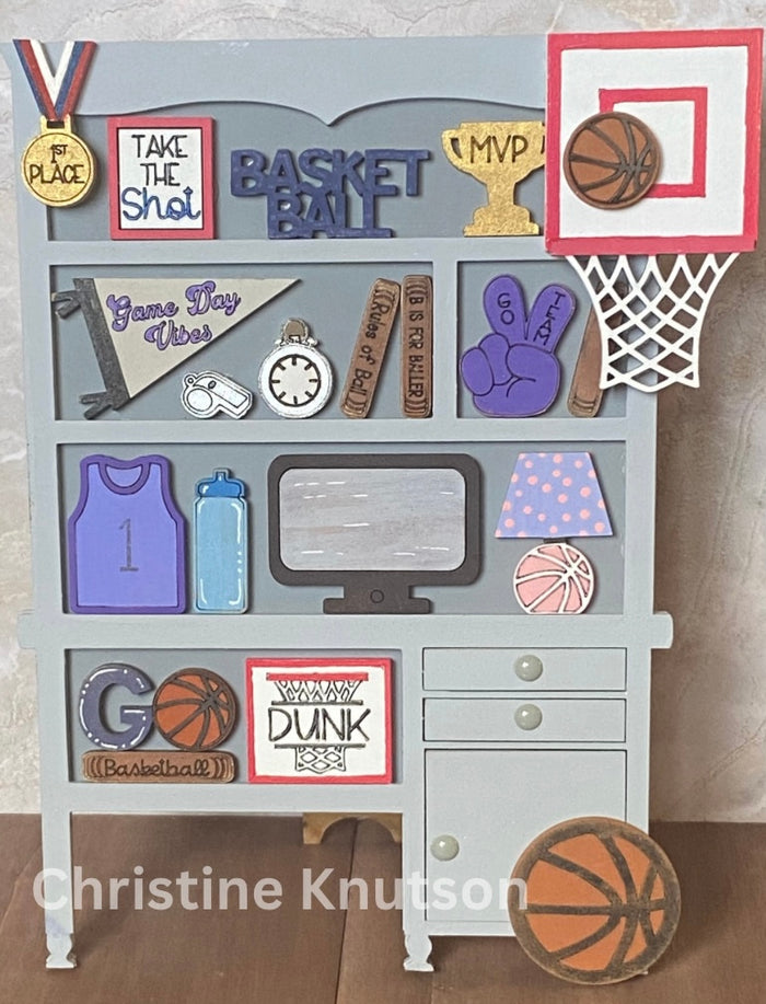 Mini Basketball Desk Hutch DIY Craft Kit
