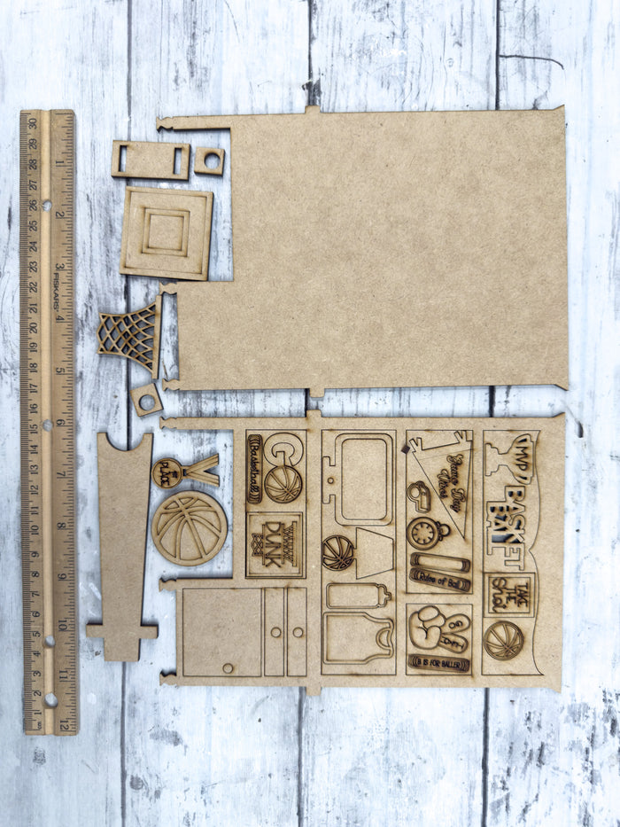 Mini Basketball Desk Hutch DIY Craft Kit