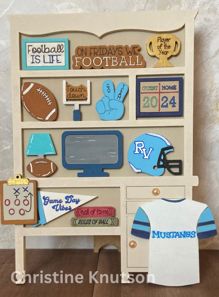 Mini Football Desk Hutch DIY Craft Kit