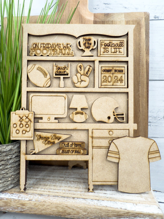 Mini Football Desk Hutch DIY Craft Kit
