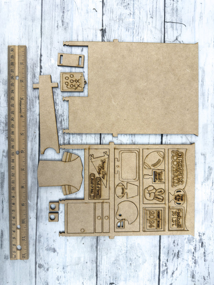 Mini Football Desk Hutch DIY Craft Kit