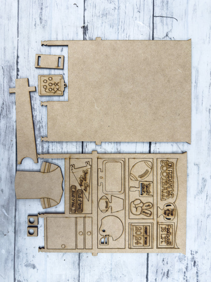 Mini Football Desk Hutch DIY Craft Kit