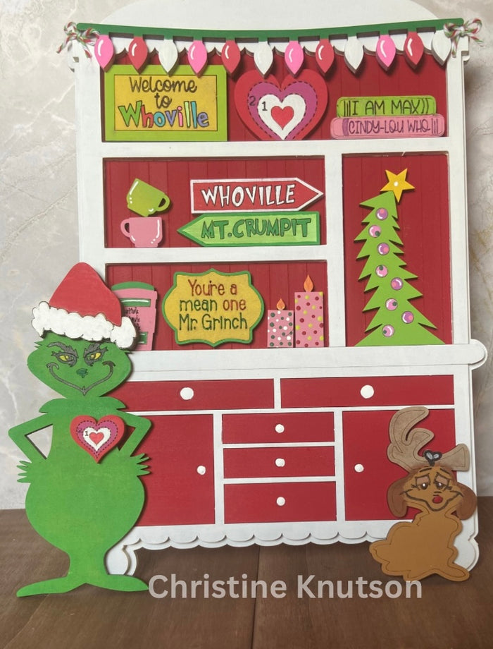 Mini Green Guy Christmas Hutch DIY Craft Kit