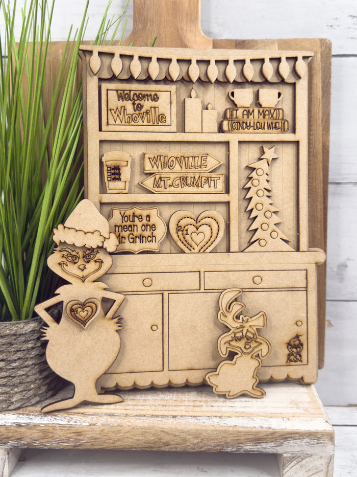 Mini Green Guy Christmas Hutch DIY Craft Kit