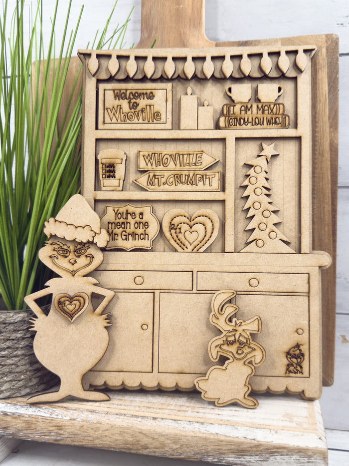 Mini Green Guy Christmas Hutch DIY Craft Kit